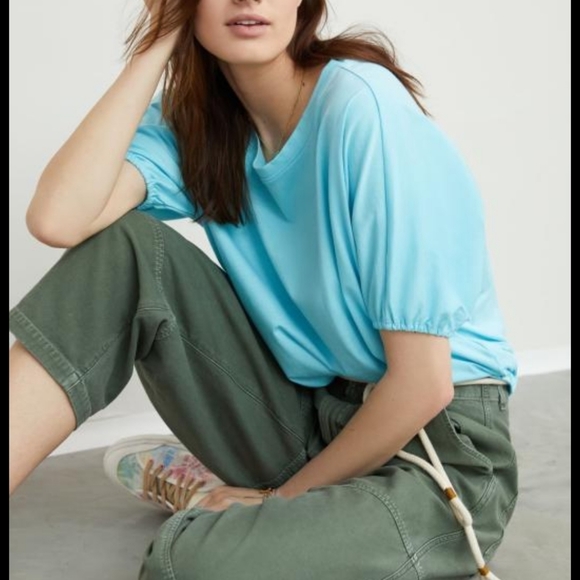 Anthropologie Maeve Cady Puffed Sleeve Top Size XS - Picture 1 of 7